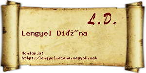 Lengyel Diána névjegykártya